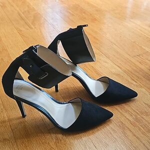 Zara high heel thick ankle strap shoe